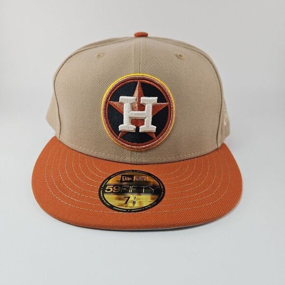 New Era 59Fifty Houston Astros Fitted Hat Men's Size 7 7/8 New - Picture 1 of 5